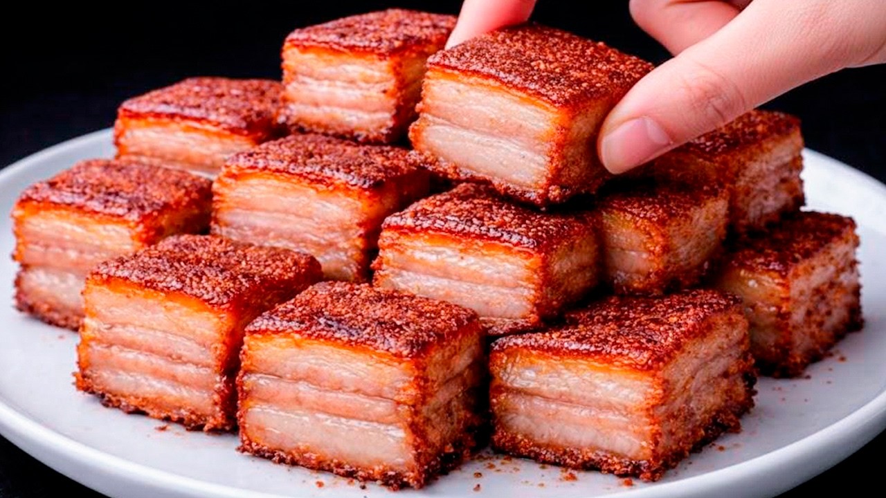 Как приготовить хрустящую свиную грудинку! Этот ТРЮК я освоил в дорогом ресторане!