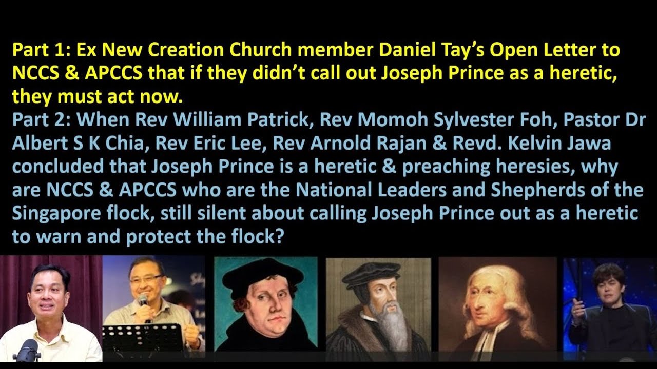 NCCS & APCCS against Luther, Calvin, Wesley on Joseph Prince?
