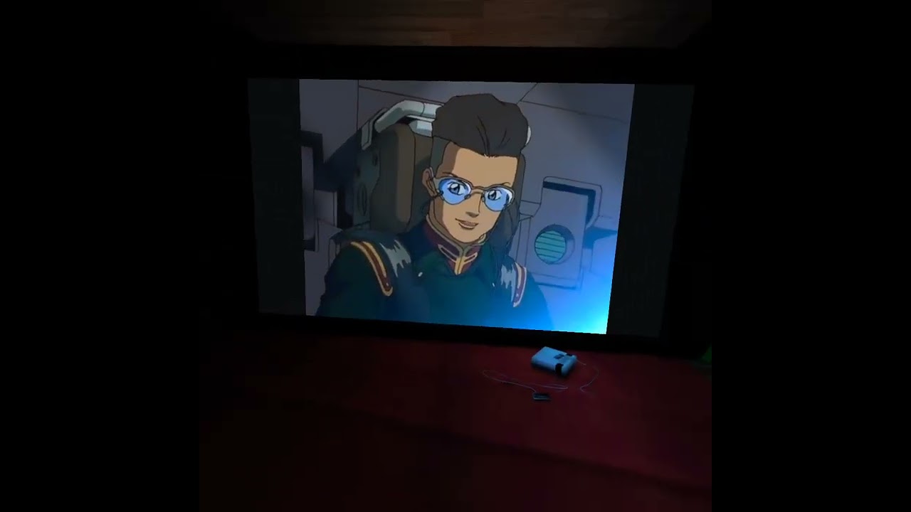 Watching Gundam Wing in VR