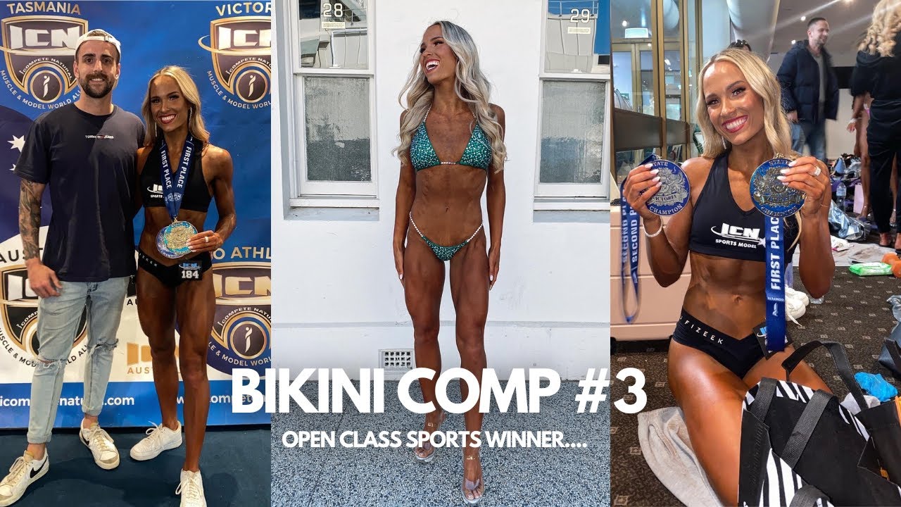 BIKINI COMP 3 ICN VICS | I won my sports model open class!!!