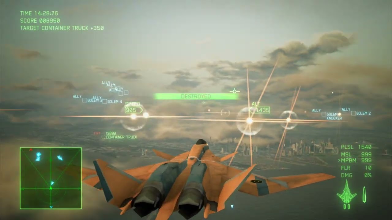 Ace Combat 7: Ace Combat 5 Style Burst Missile Test (X-02R)