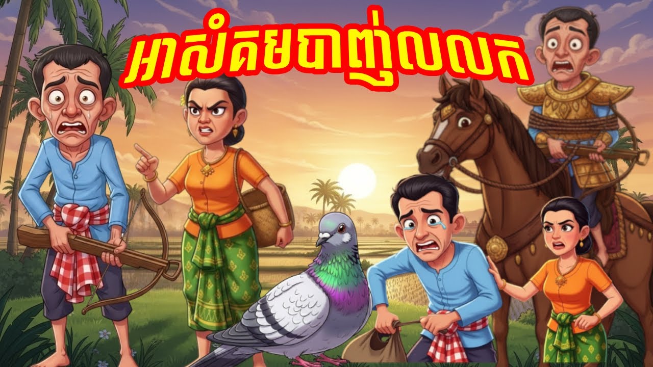 រឿងនិទានខ្មែរ អាសំគមបាញ់លលក  | Khmer Fairy Tales 2026