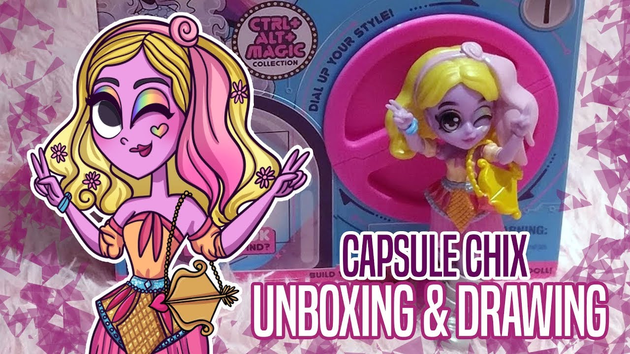 Capsule Chix | Ctrl-Alt-Magic | Unboxing & Speedpaint