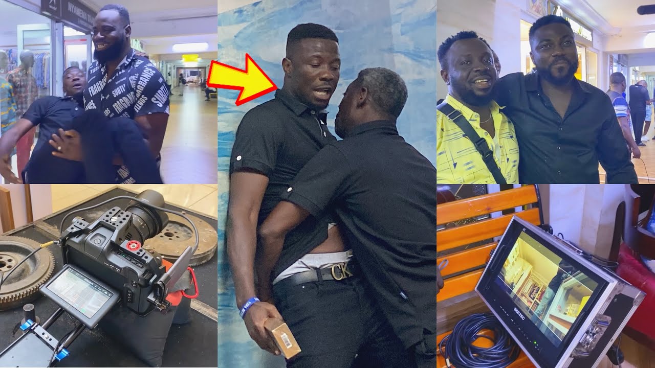Eeii😳Agya Koo & Kwaku Manu fought on Set today