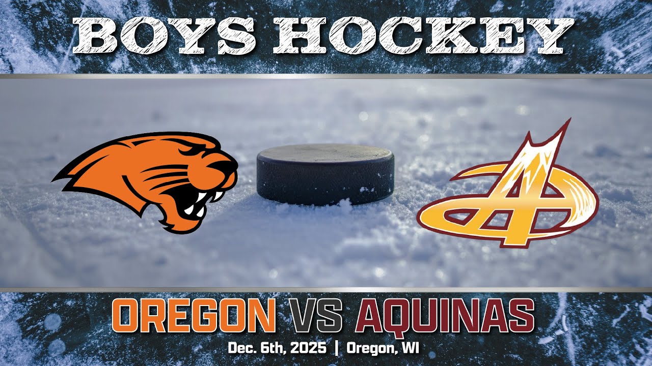 Boys Hockey: Oregon vs Aquinas/Holmen (12/6/25)