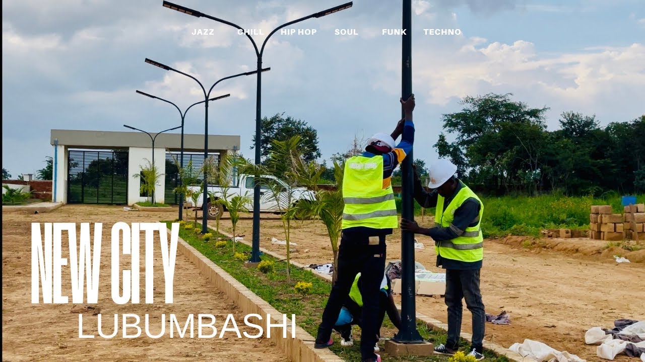 Our first street lights are on 🇨🇩,  Investing here it’s a big deal, La Madeleine Estate Lubumbashi