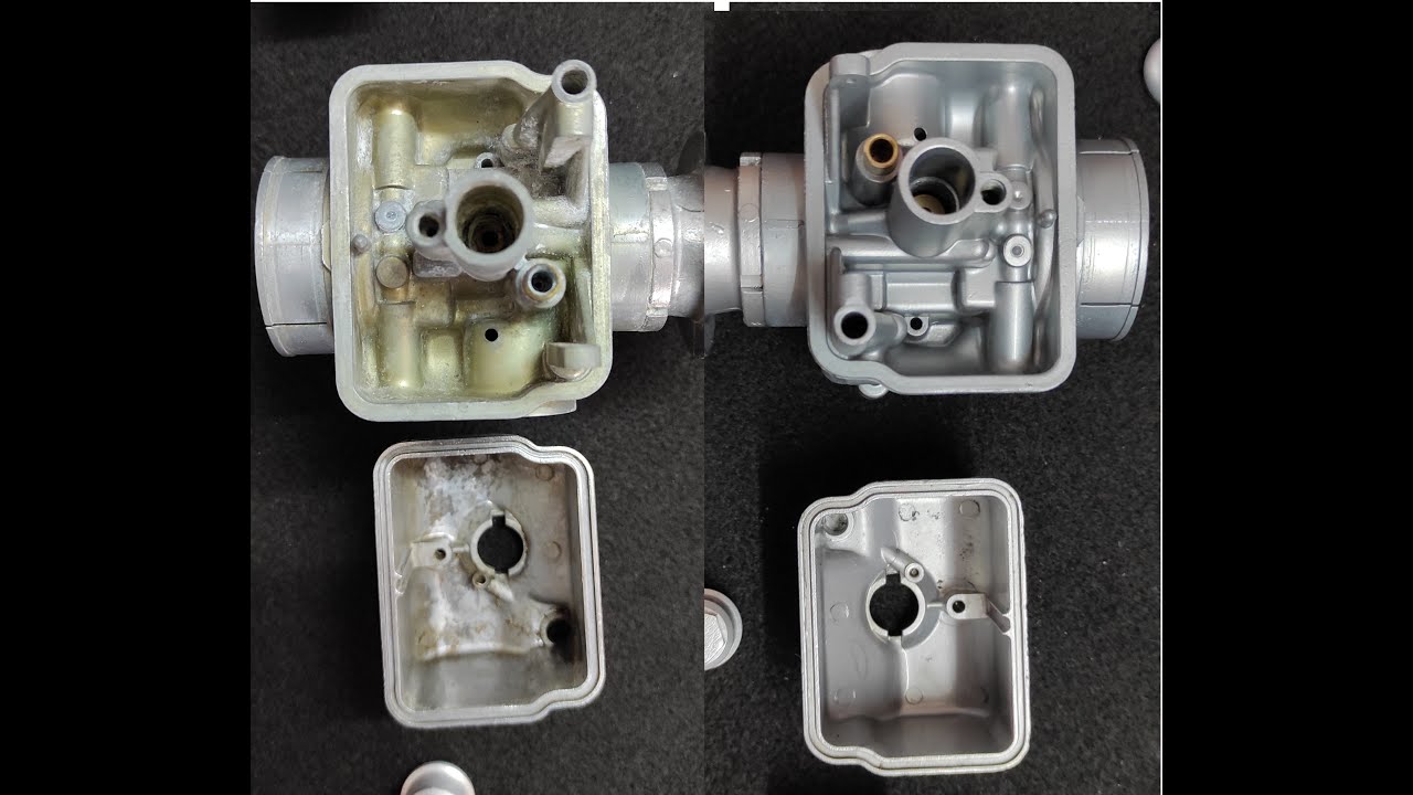 Moto Guzzi V7 Special, Carburatori Dell'Orto VHB 29 C, pulizia e restauro - Vapor Blasting Italia