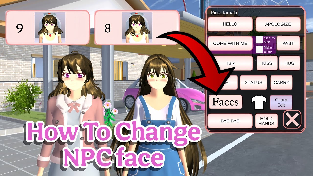 How To Change NPC Face In Sakura School Simulator Tutorial #sakuraschoolsimulator #sakura 
