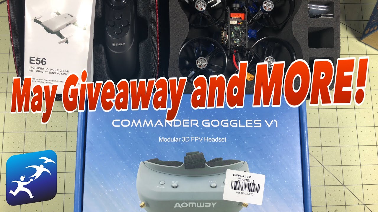 DroneRacer May 2018 Giveaway, Want to win some Aomway Commanders?