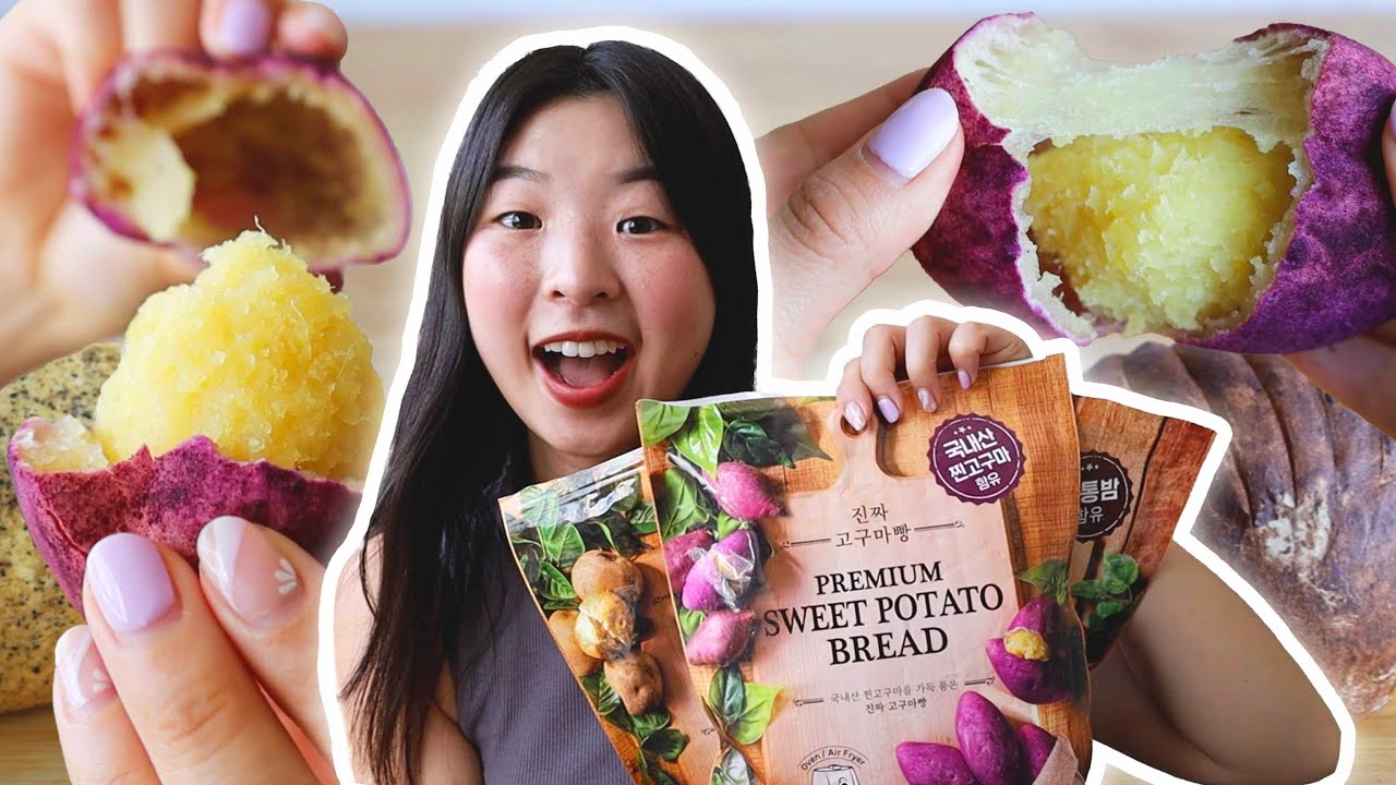 I Tried EVERY Flavor of the Viral Sweet Potato Bread 🇰🇷🍠
