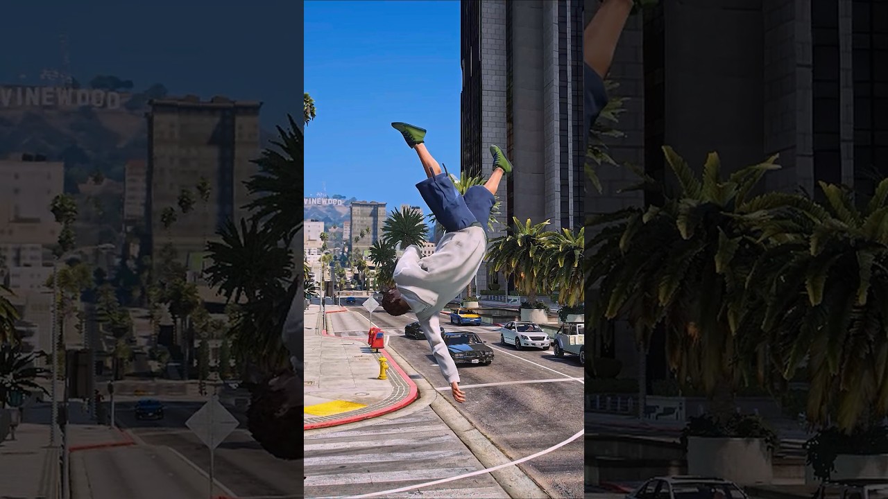 GTA5 Ragdolls I Gravity gun shots & Fire Fist I Euphoria Ragdoll Physics