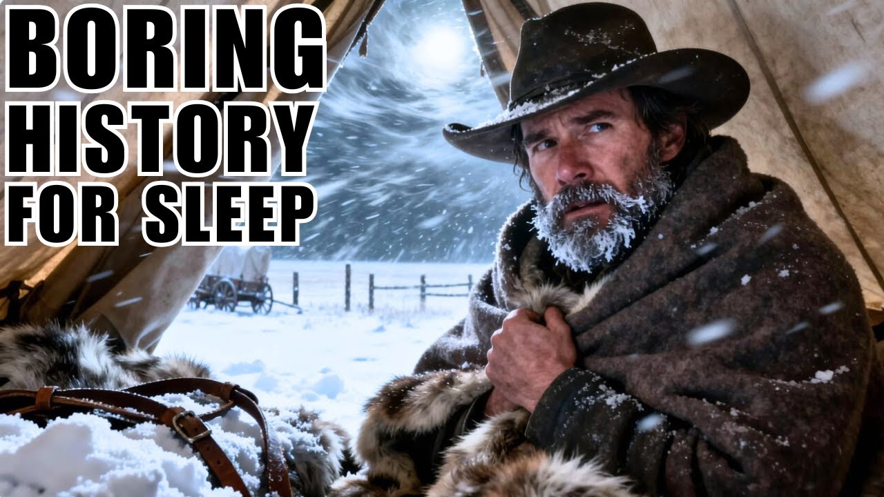 How Did People Sleep During Deadly Blizzard of the Wild West | Boring History Relaxing