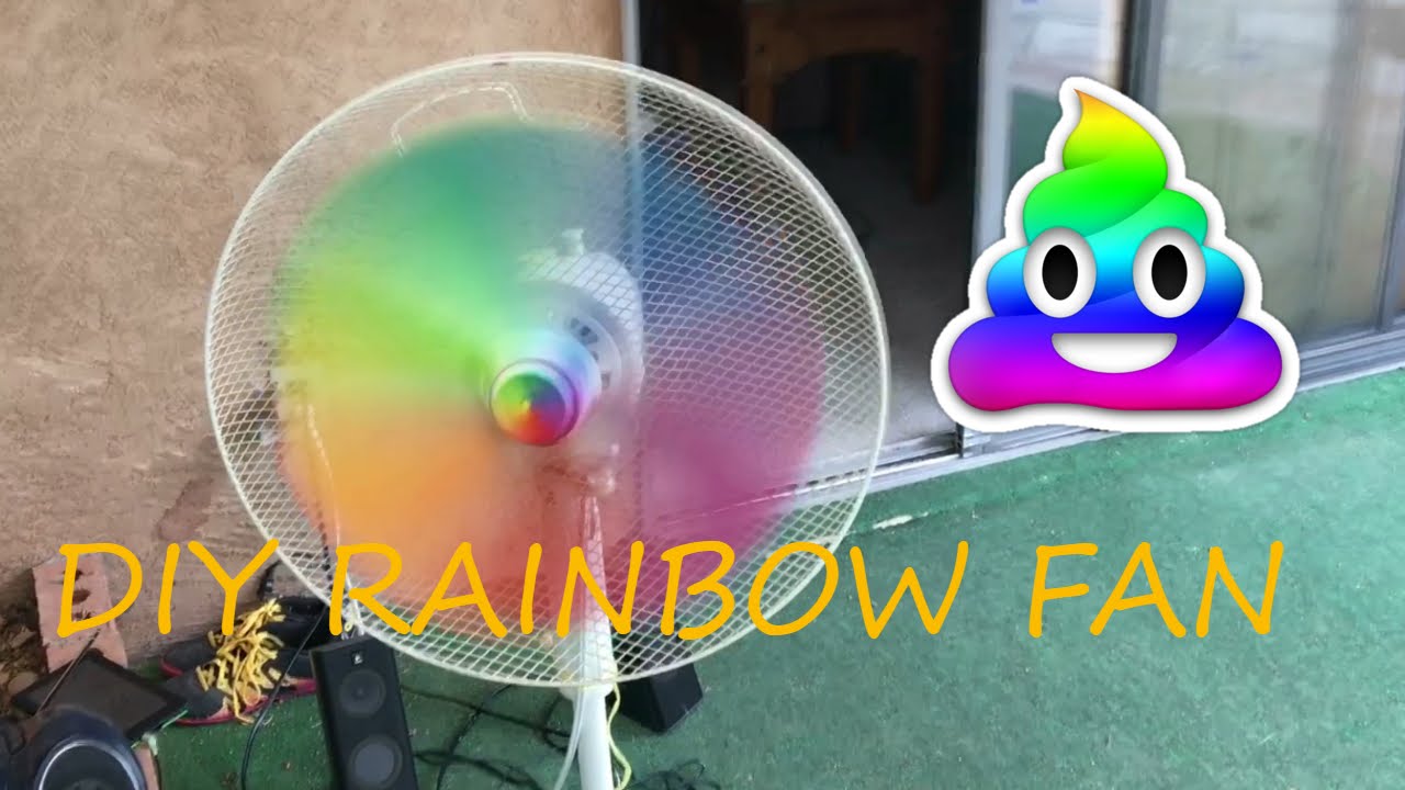DIY RAINBOW FAN