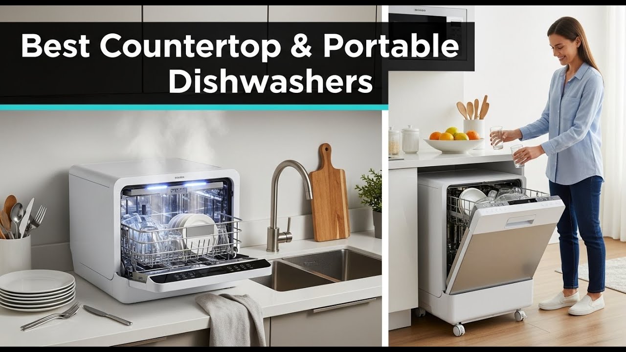 TOP 5 Best Countertop & Portable Dishwashers This Dishwasher Beats Hand Washing Every Time 💦🔥