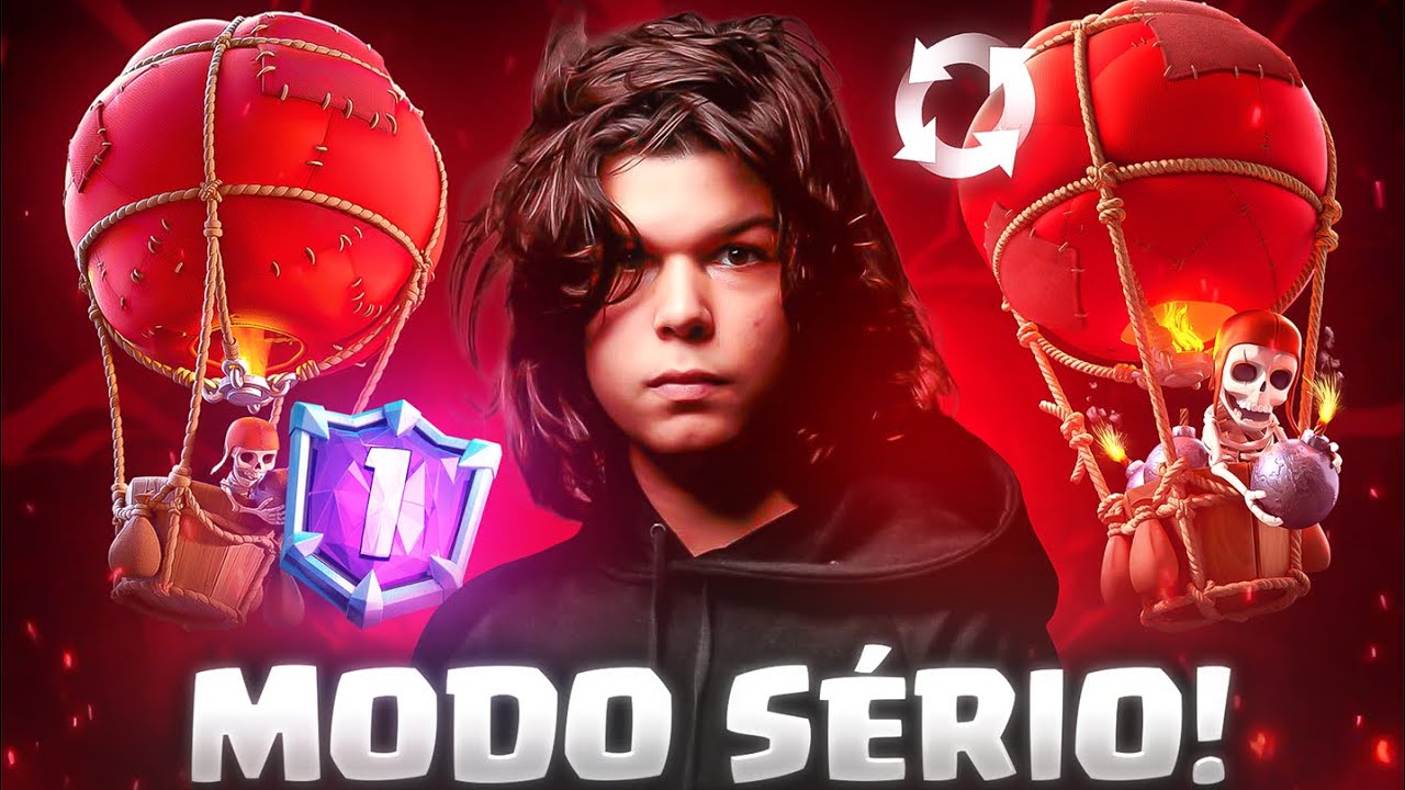 DECIDI JOGAR SÉRIO NO TOP GLOBAL DO CLASH ROYALE...