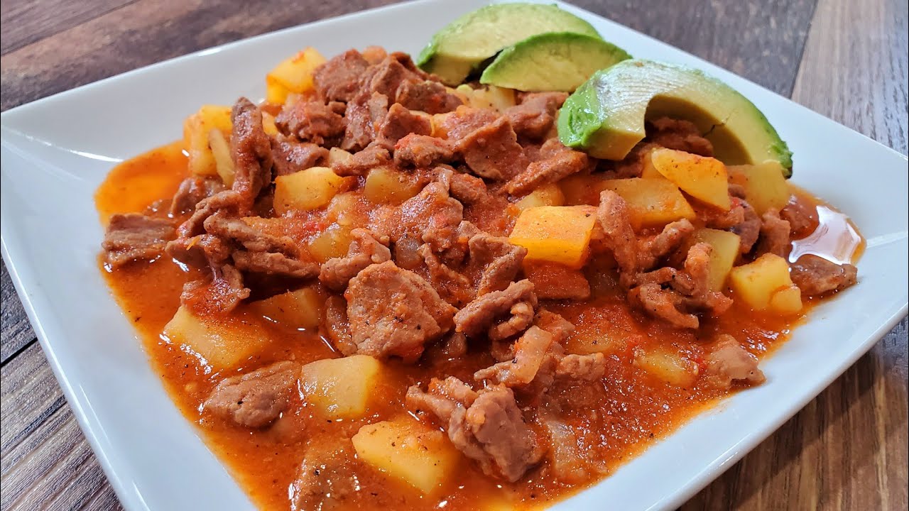 La Mejor Carne de Res en Salsa Roja| 