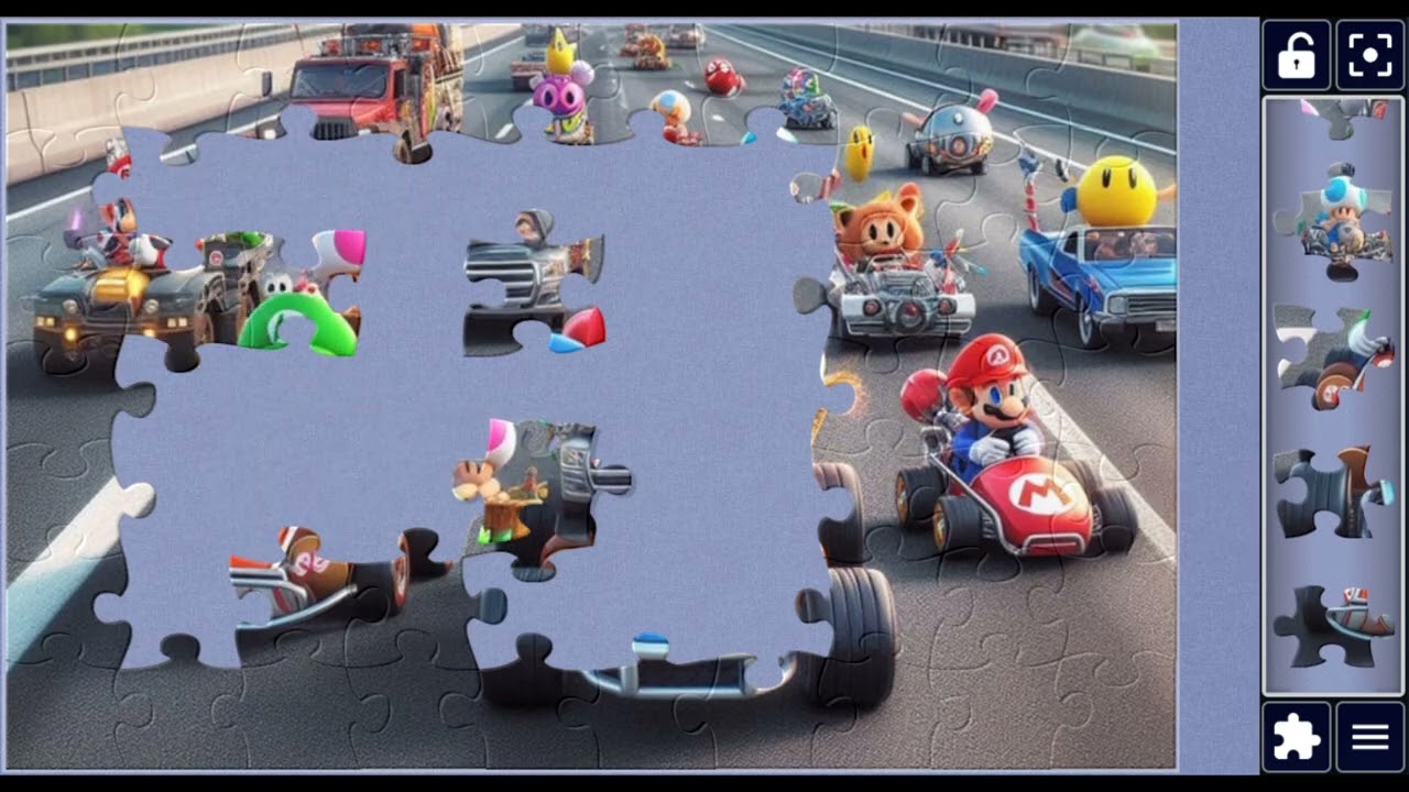 Mario Kart Highway Madness #MarioKart #FunRoad 🚗👾🎮  @puzzlemaster1034 