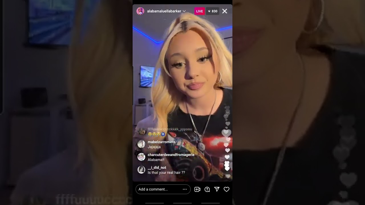 Alabama Barker on Homeschool, OOTD on IG Live 03.11.2022