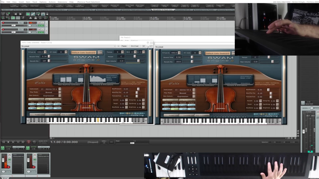 Roli Seaboard + Sample modeling Cello Testing 2