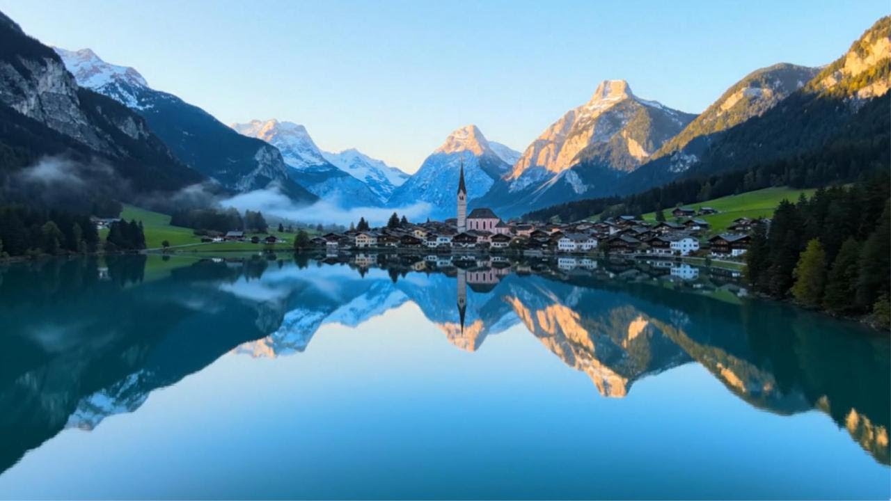 Fairytale Lake Village (Day 9) | 1 Hour Calm Piano Music for Study & Deep Focus