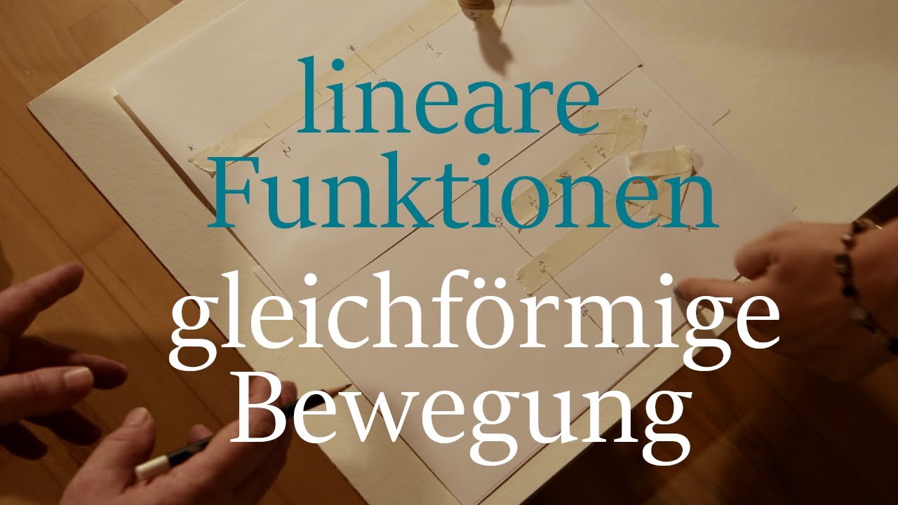 Folge 04  lineare Funktionen & gleichförmige Bewegung