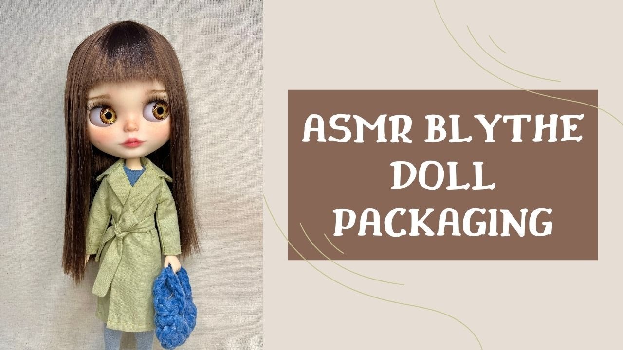 ASMR packaging! My latest custom Blythe doll's packaging! With thermal label maker from Niimbot!