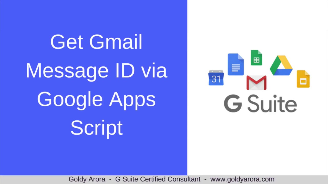 Get Gmail Message Id via Google Apps Script