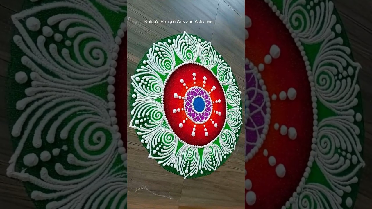 Diwali Rangoli #sanskarbharati #simplerangoli #shortvideo