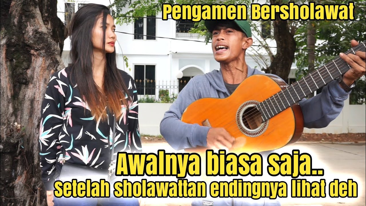 Awalnya Biasa saja endingnya setelah sholawattan bikin merinding suara aslinya keluar,Niko Pengamen