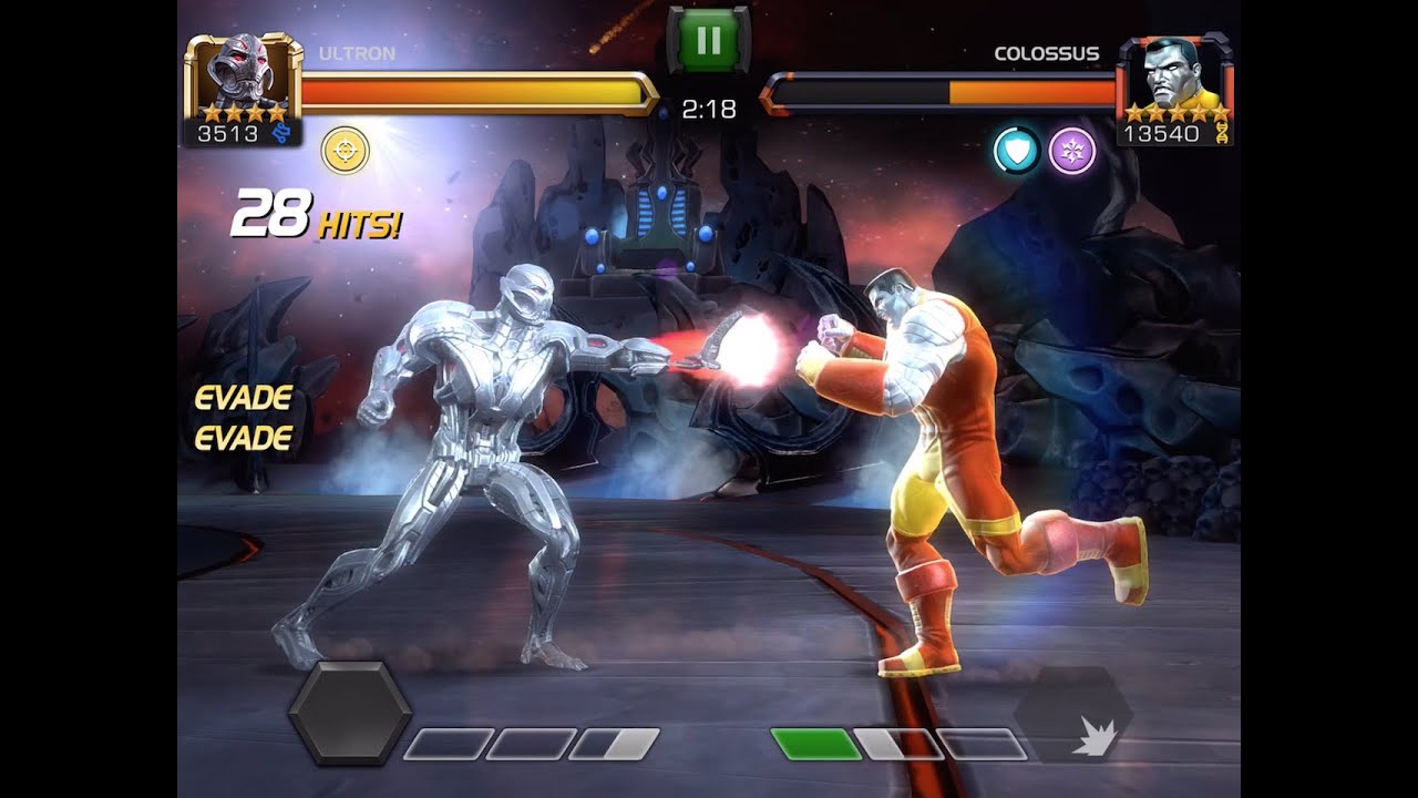 Ultron vs. Colossus Alliance Quest Boss Battle | Marvel Contest of Champions