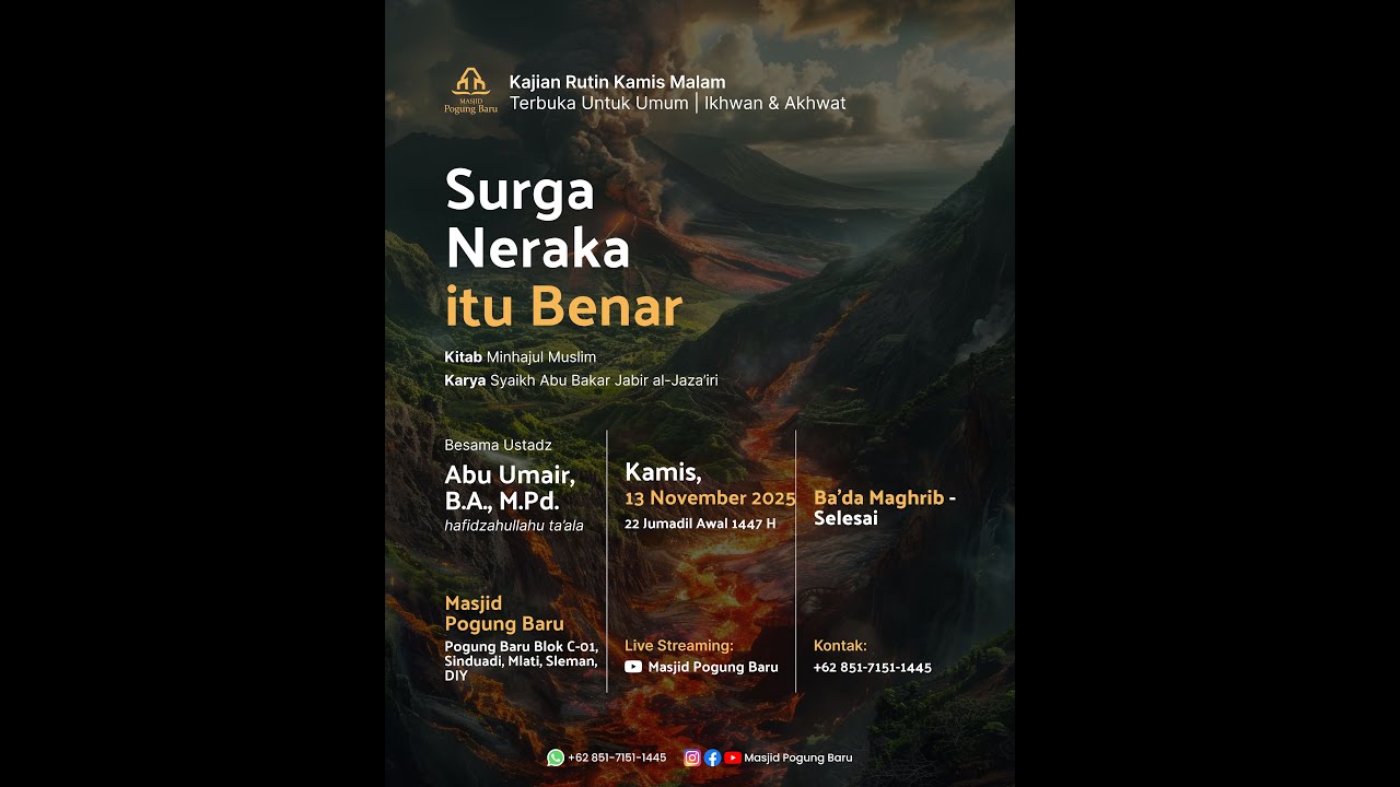 [LIVE] KAJIAN RUTIN KAMIS MALAM | USTADZ ABU UMAIR, B.A., M.Pd. Hafidzahullah