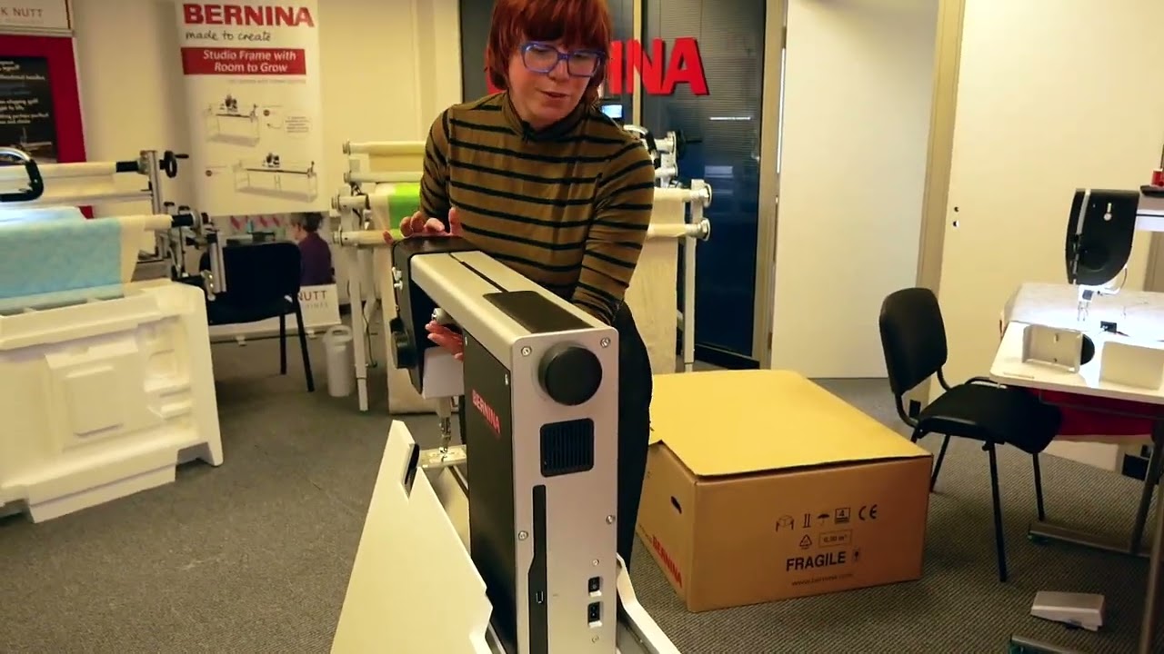 Setting up a Bernina Q16 or Q20  on a folding table