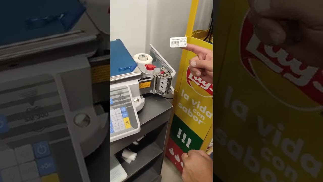 cambiar rollo en digi 300 balanza