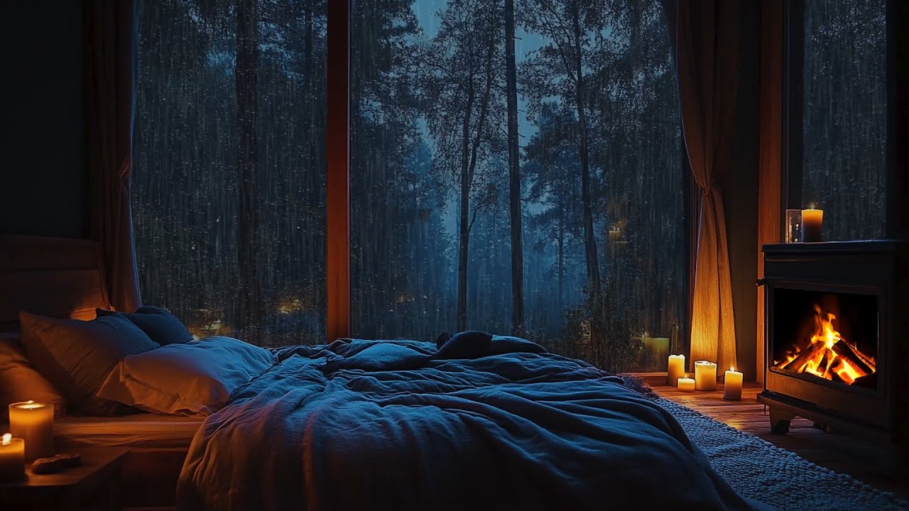 Rain Sounds for Sleeping | ASMR Rain and Thunder Sounds For Sleeping, Relaxing