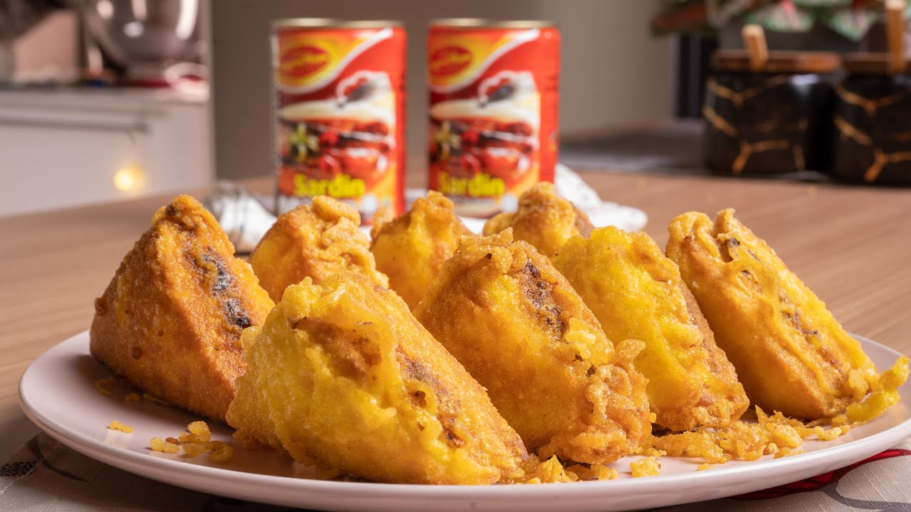 Roti Sardin Goreng rangup makcik kantin