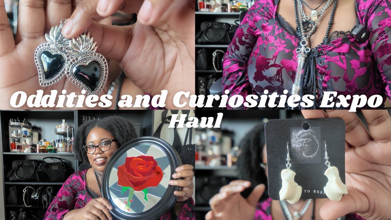 Oddities and Curiosities Expo Haul☠️: Bone Jewelry, Mirror Artwork, Bag Charms, and MORE!
