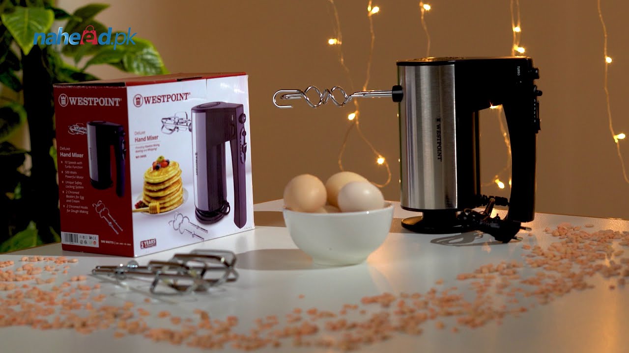 Unboxing of the West Point Deluxe Hand Mixer, 10-Speed, 500W, WF-9805 - Naheed.pk