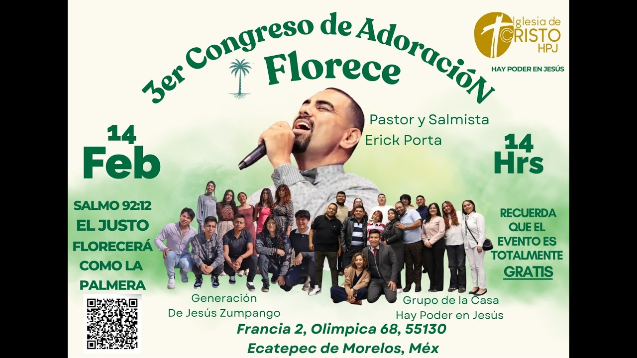 HPJ// 3.ER CONGRESO DE ADORACIÓN Y ALABANZA //FLORECE