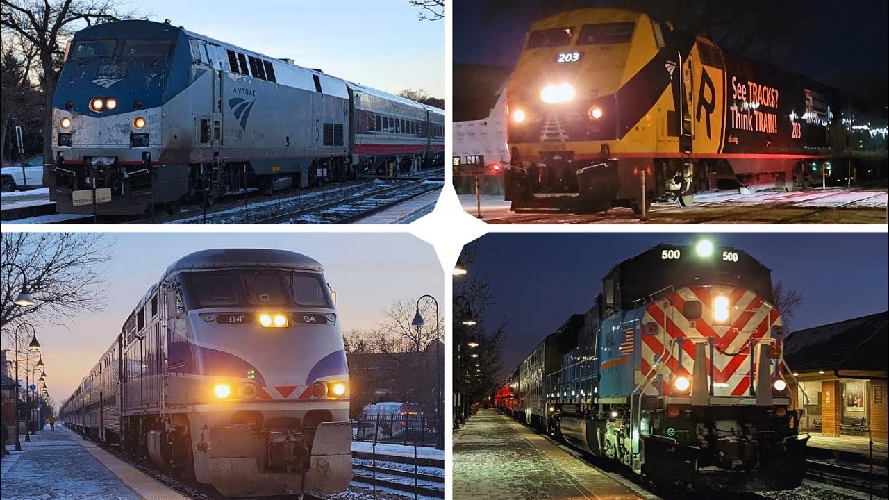 Glenview Railfanning! Ft: Hornshows, AMTK203, METX500 + More! 
