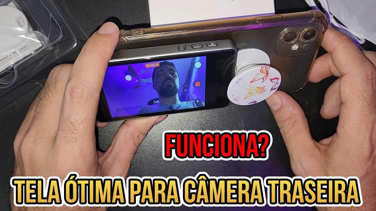 FUNCIONA? TELA SEM FIO MAGNÉTICA PARA CELULAR, SELFIE, BLOG - IPHONE OU ANDROID