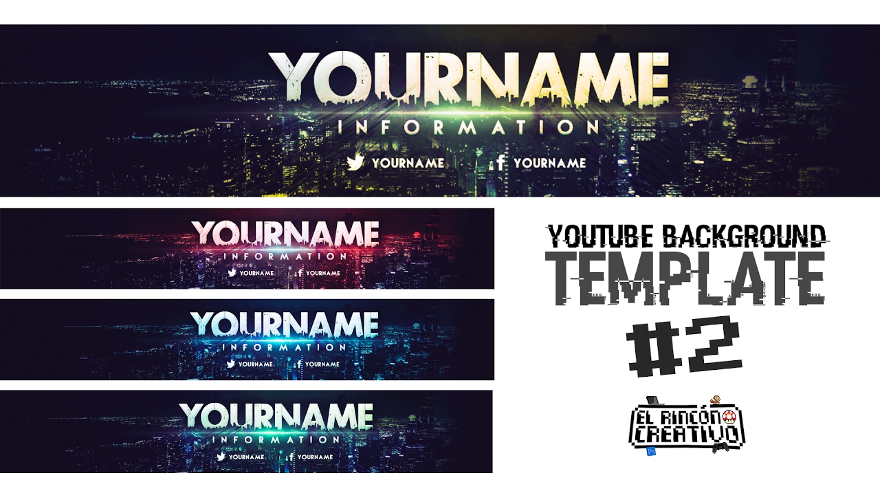 Template #2 | Free Youtube Background | El Rincón Creativo