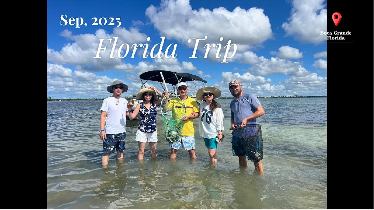 Đi Tàu Chài Cá Mò Nghêu Bắt Cua & Picnic ở Florida