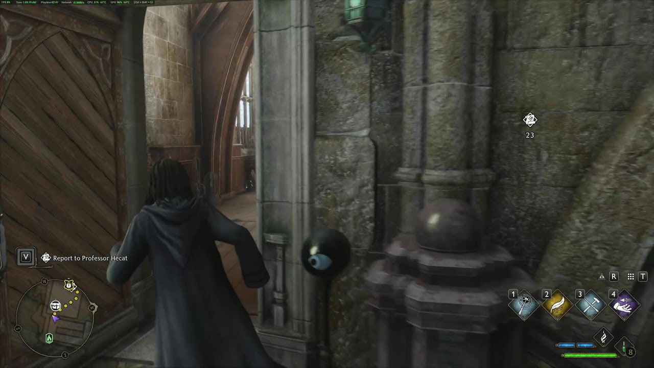 playing some Hogwarts Legacy