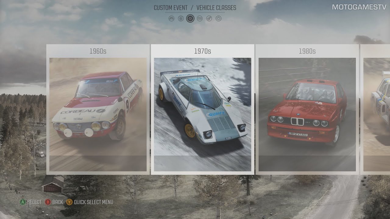 DiRT Rally - Full Car List