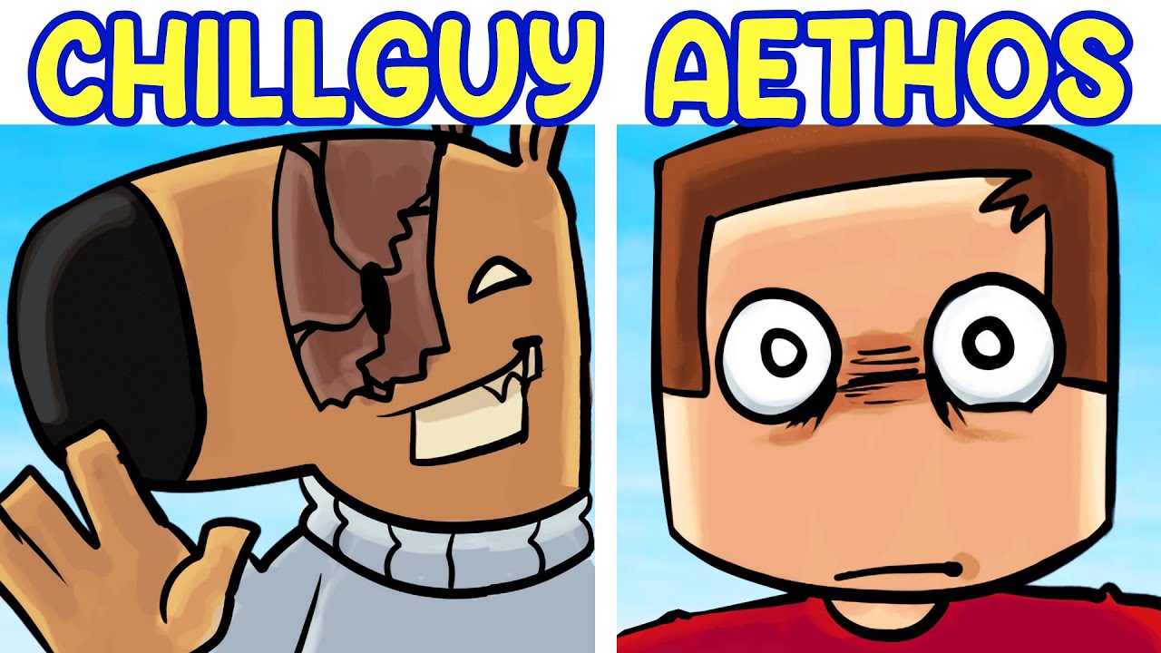 FNF VS CHILL GUY'S AETHOS (All Endings) // Aethos Guy