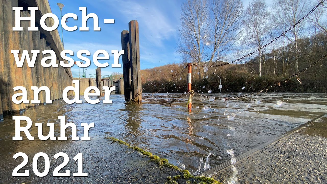 Witten-Heven: Hochwasser an der Ruhr
