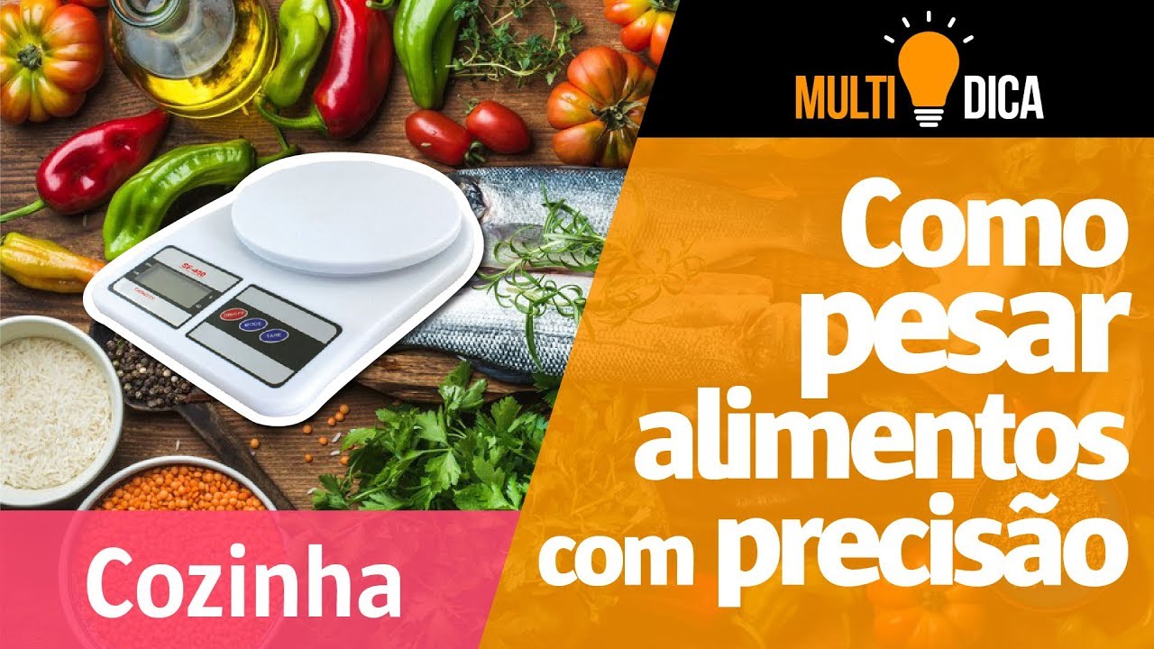 Como pesar alimentos com precisão utilizando balança digital