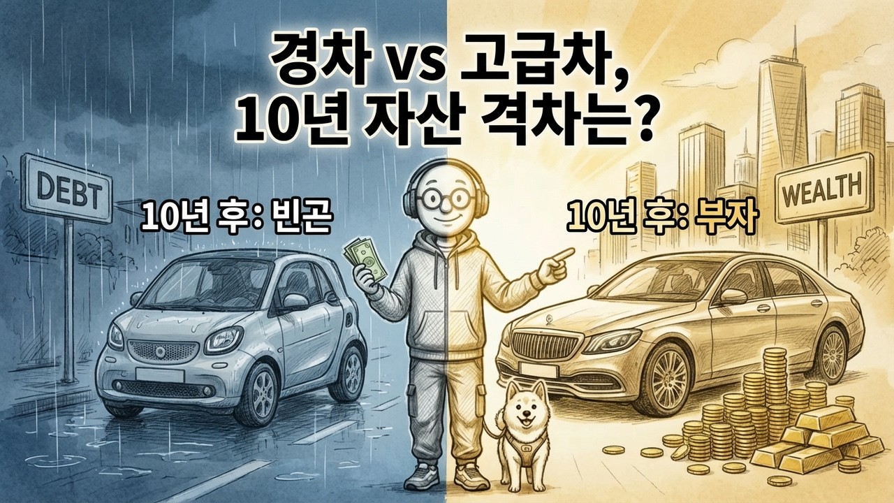 경차 타는 사람 vs 고급차 타는 사람, 10년 뒤 자산 격차는?