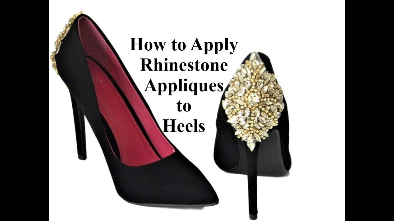 DIY How to Apply Rhinestone Appliques to Heels Luxury Fashion on a Budget Crystal Wedding Shoes