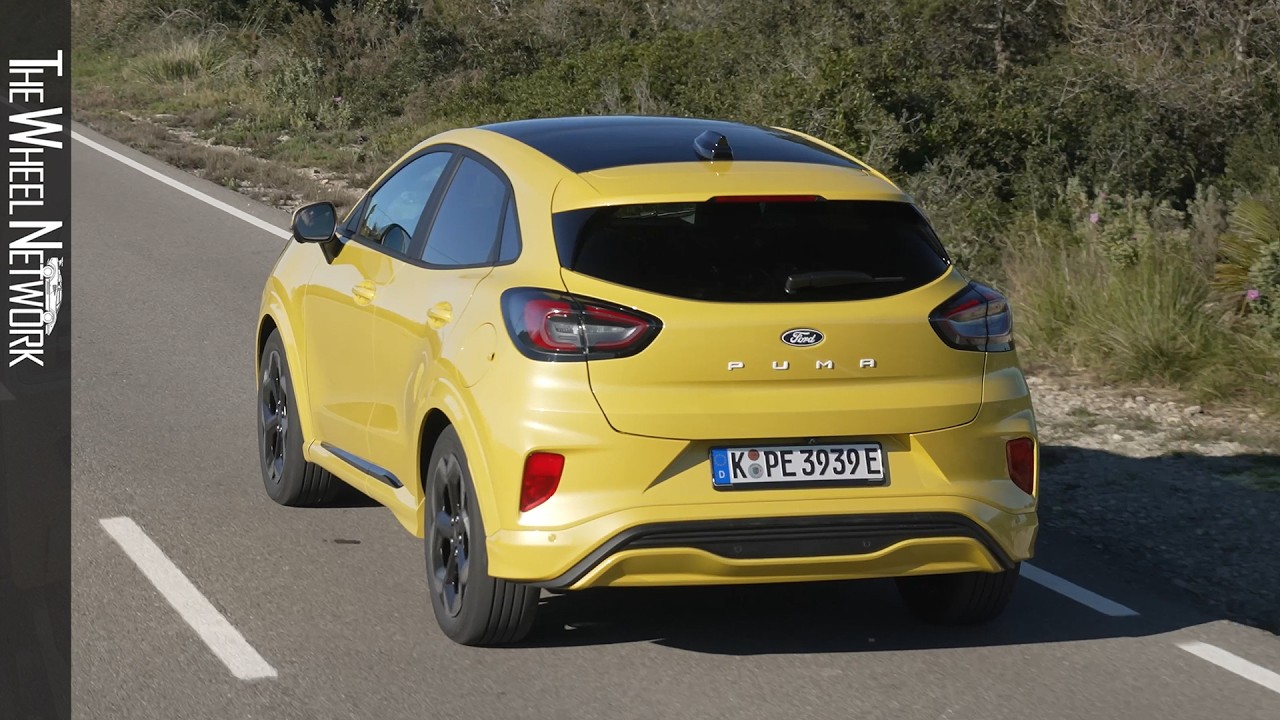 2025 Ford Puma Gen-E Premium | Electric Yellow | Driving, Interior, Exterior [4K]